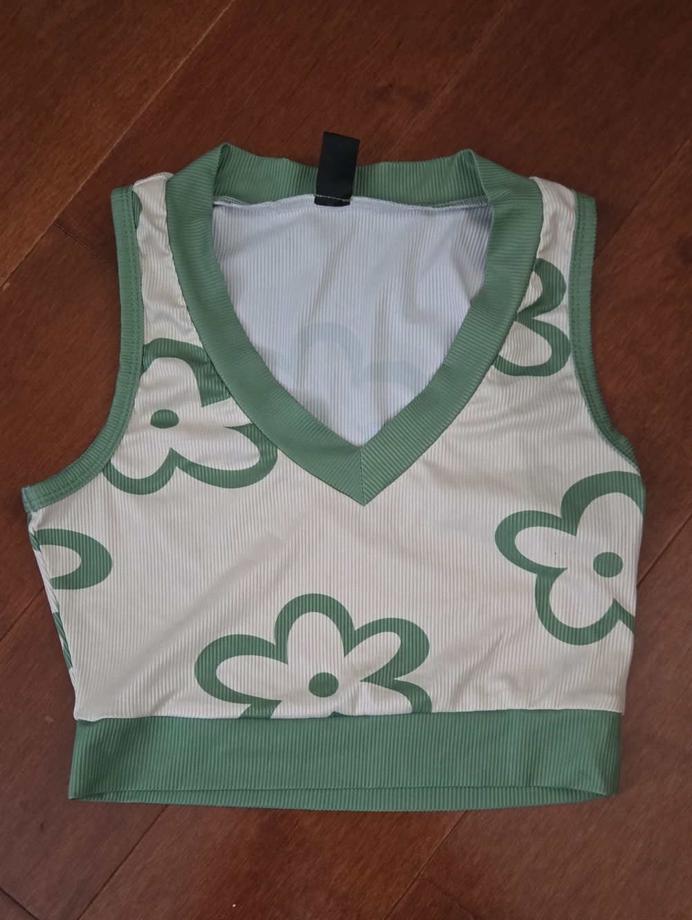 SHEIN Flower Crop Tank Top